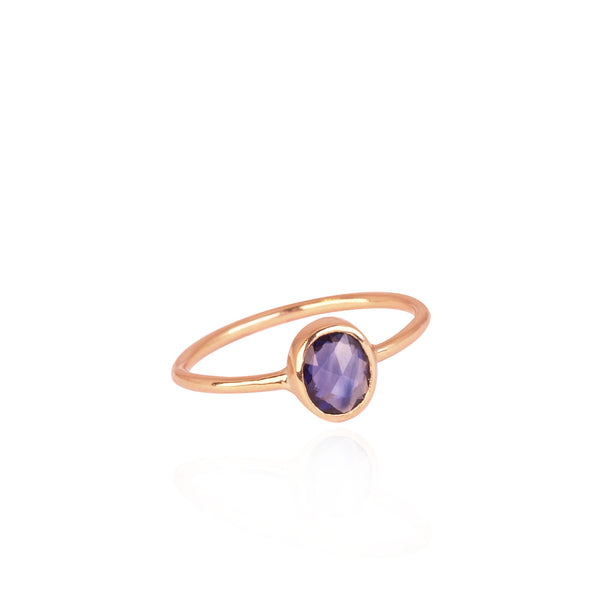 caroline hjerpe blue sapphire gold ring