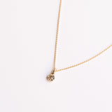 brown diamond necklace gold
