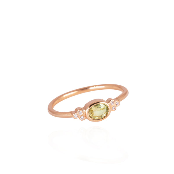 Les Fleurs Mini - Light Green Sapphire