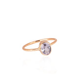 oval lilac sapphire gold ring