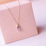 Golden Luise - Pastel Pink Marquise Sapphire
