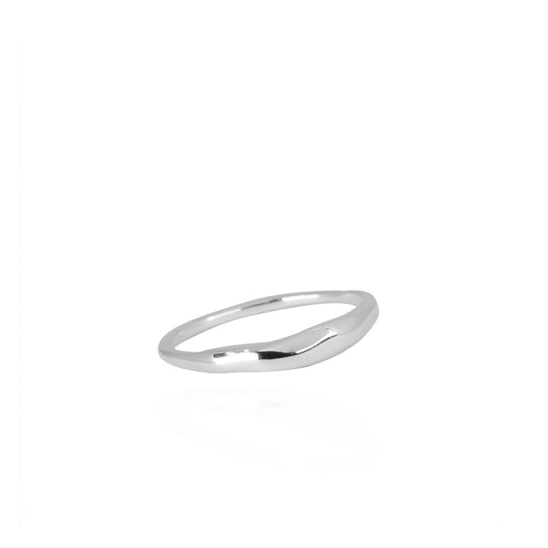 Les Vivants - Curves Mini silver ring