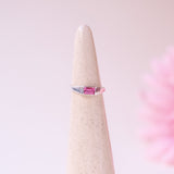 Silver Bold Bonbons - Blush Pink Sapphire