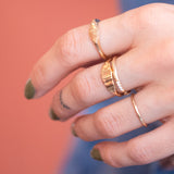 mom ring in 18k gold