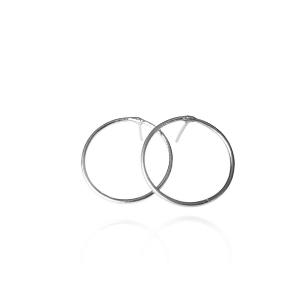 Enkla silverörhängen - ringar som passar varje dag