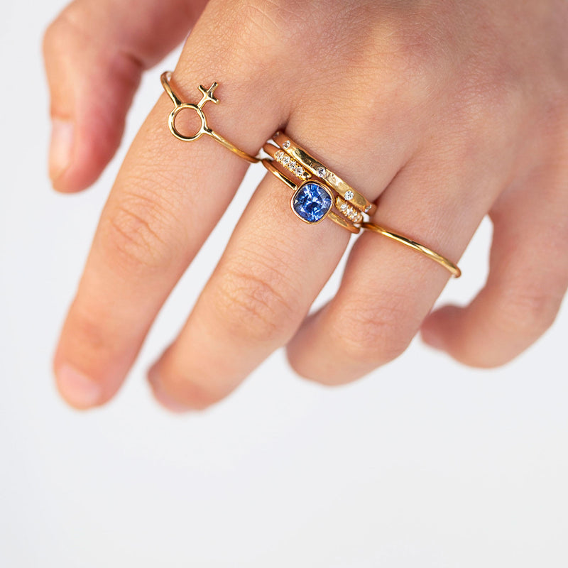 diamond and blue sapphire rings