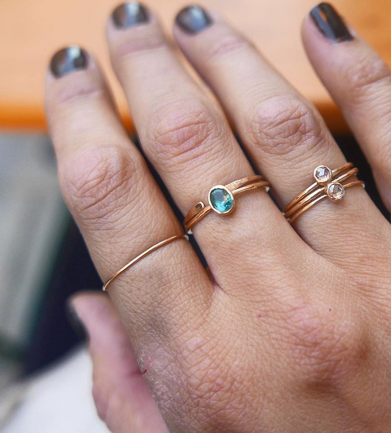 Ultra thin rose 2025 gold wedding band