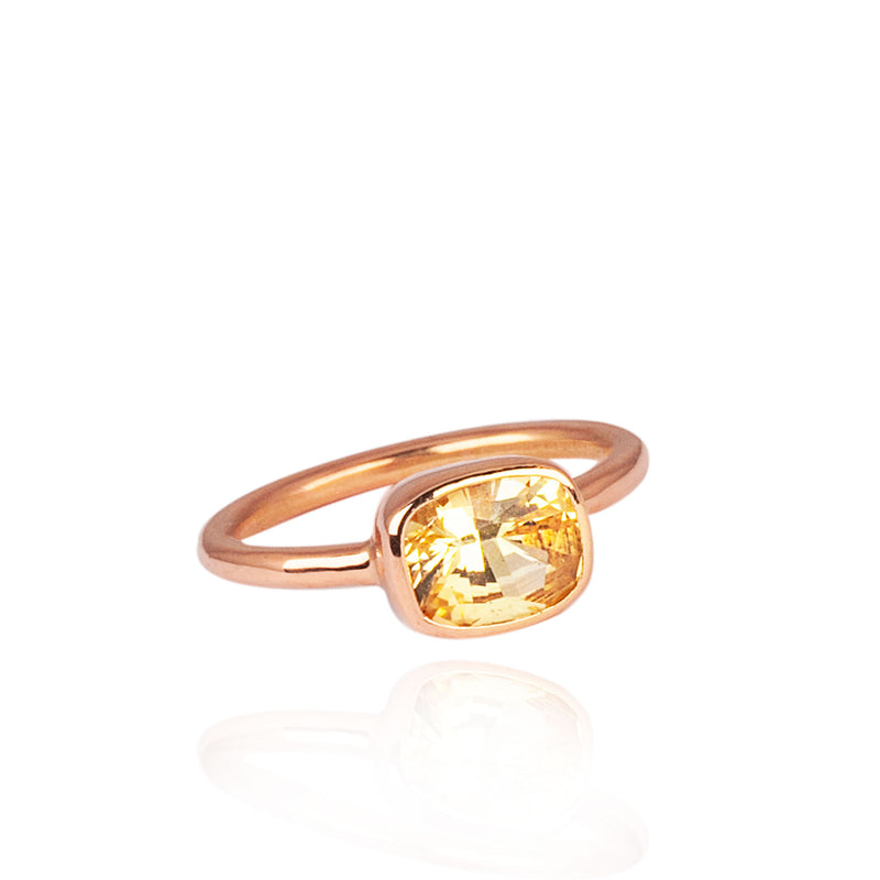 big yellow sapphire ring