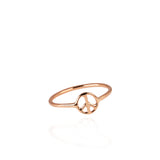 gold ring peace symbol