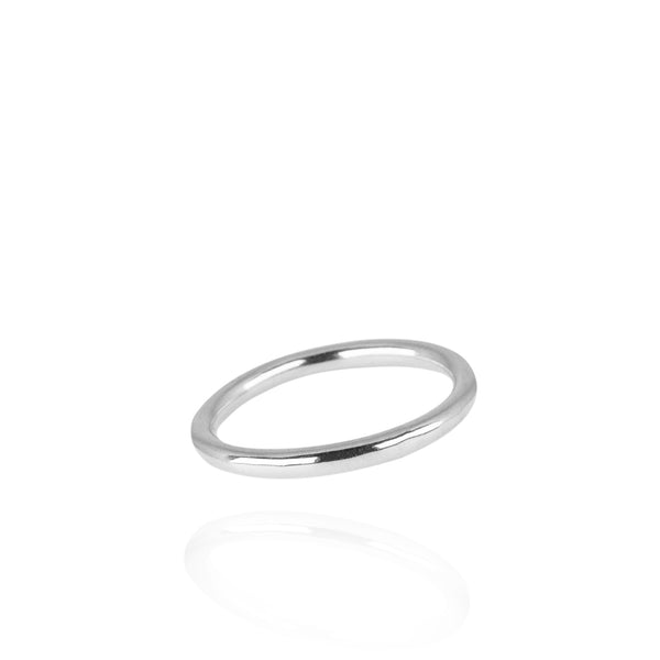 2mm silver ring