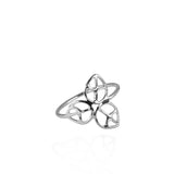 silver clover ring
